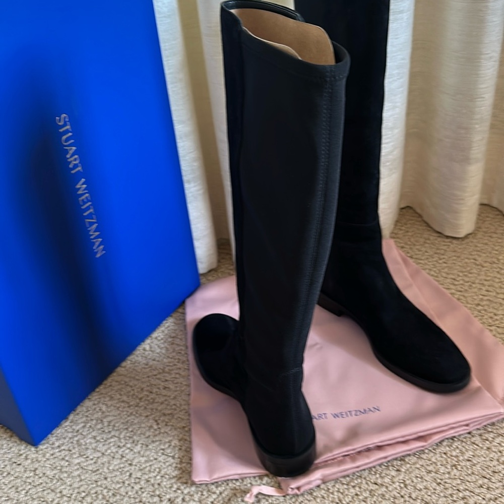 Stuart Weitzman black Greer City Boot Size 7.5 Never worn ever. Brand new